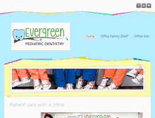 Tablet Screenshot of evergreenkidsdentistry.com